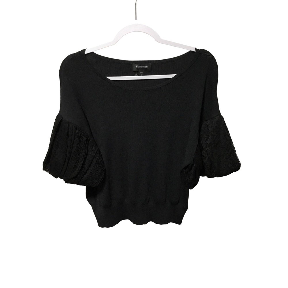 Express Black Knit Top Size Small NWOT